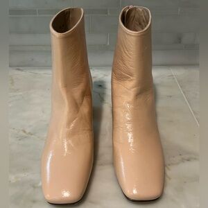 Stuart Weitzman - Nude Leather Ankle Boot